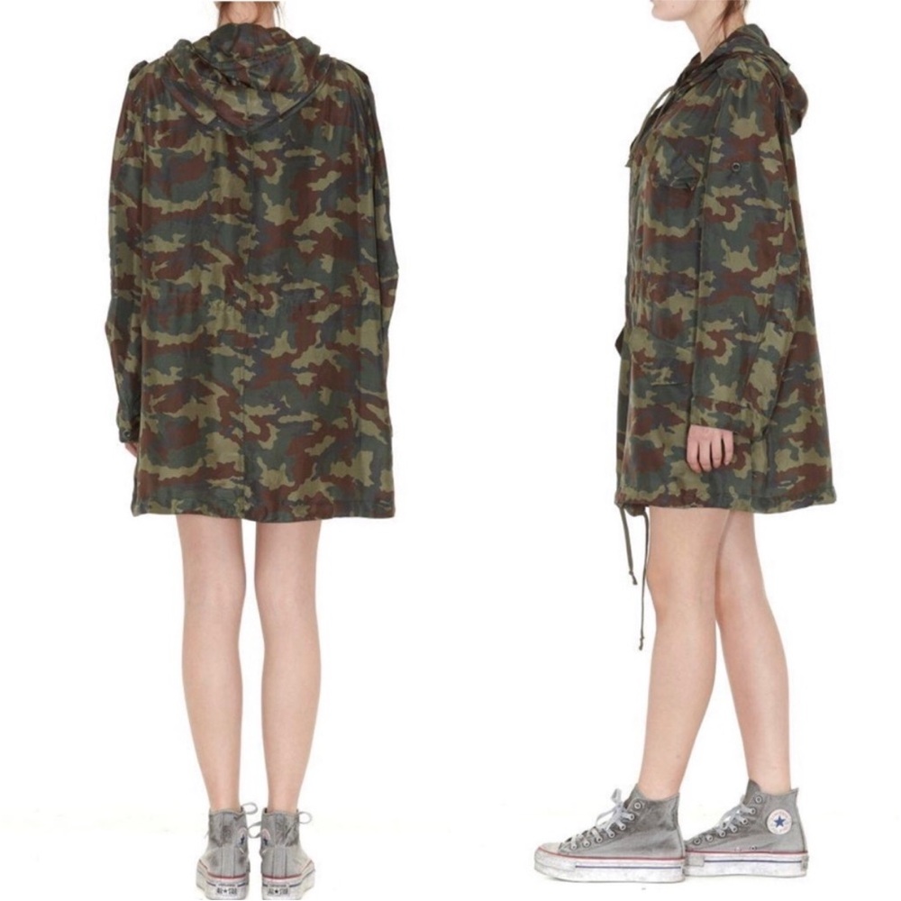 Faith Connexion | Camo Silk Parka Dress